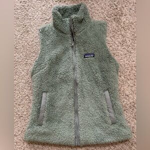 Patagonia Women's Los Gatos Fleece Vest Sunken Blue Green Zip Up Women's Size M